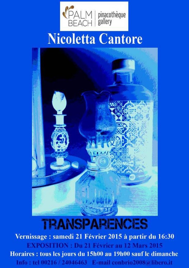 Vernissage â€œTransparencesâ€ de Nicoletta Cantore